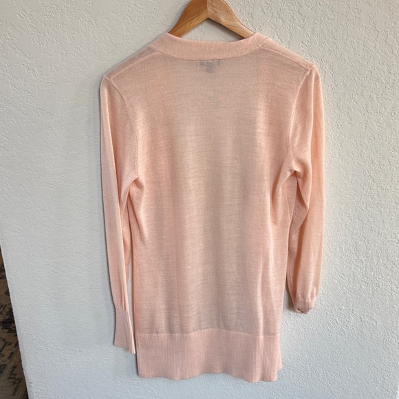 Ann Taylor Women's Pink Open Front Sweater - Picture 5 of 6